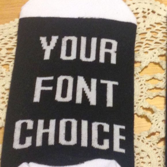 Computer Geek socks, I'm silently judging your font choice - Picture 4 of 7